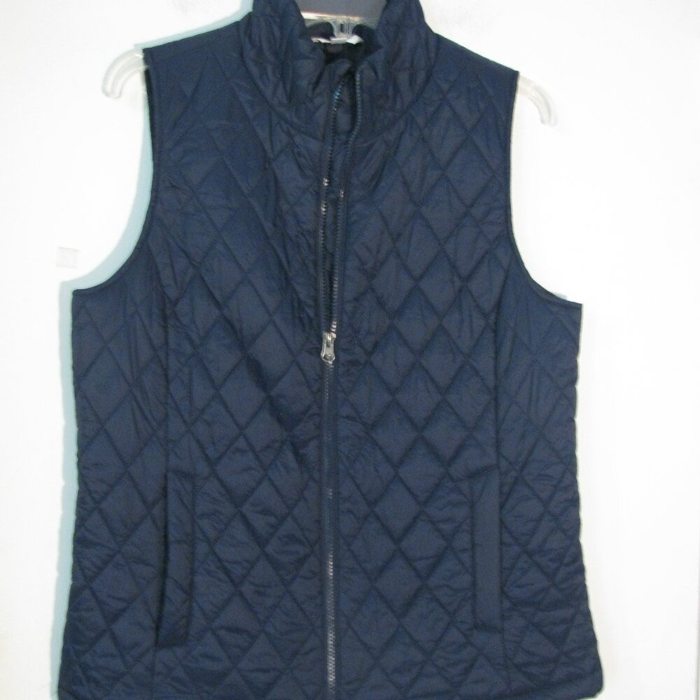 Time And Tru Vest Outerwear Small 4 6 Blue Quilted Jacket Coat NWOT ?